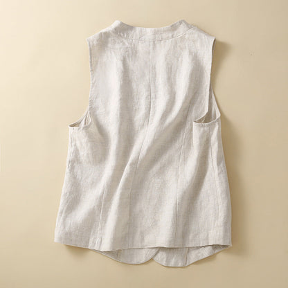 ÉLARA LINEN VEST