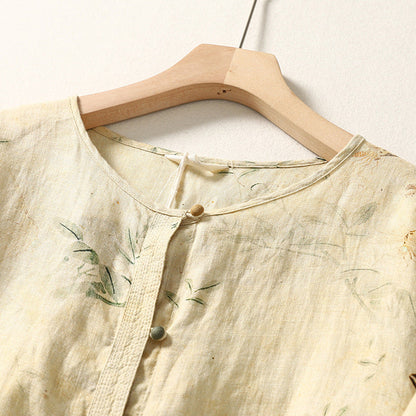 SOFIA LINEN BLOUSE