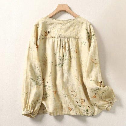 SOFIA LINEN BLOUSE
