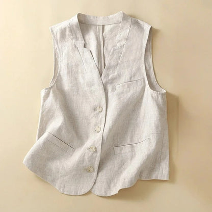 ÉLARA LINEN VEST